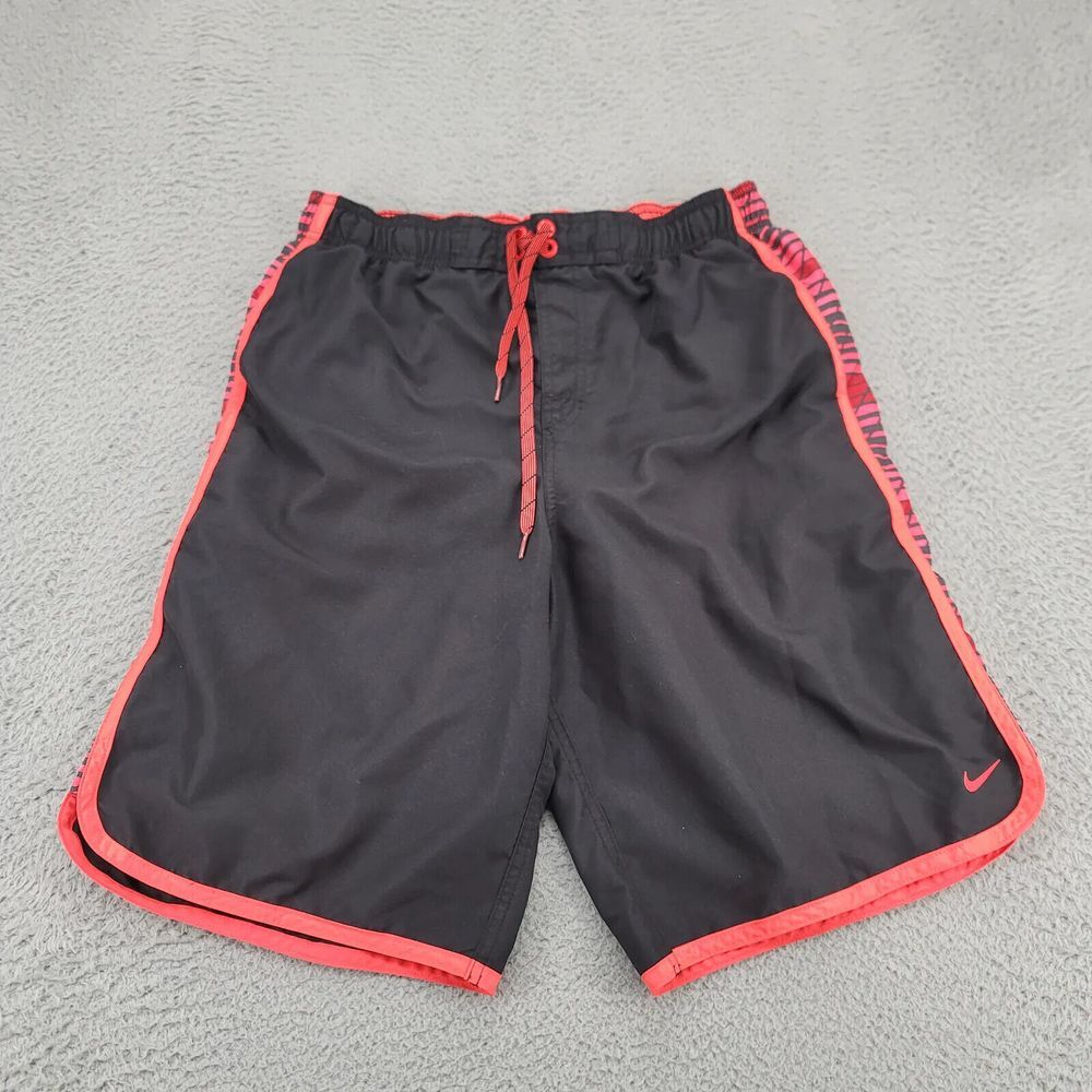 Nike Black and Red Athletic Shorts